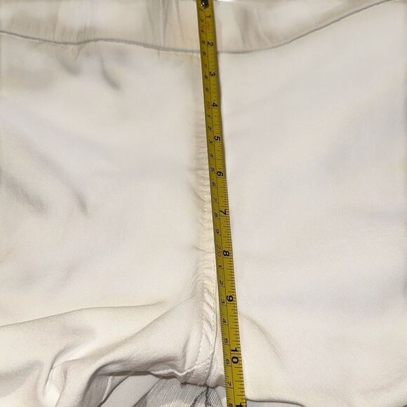 Style & Co White Stretch Flat Front Pull On Mid-Rise Chino Pants Ladies Large - Picture 6 of 9